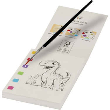 Logotrade promotional merchandise photo of: Quell colouring book and water brush pen set