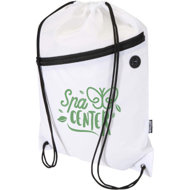 Logotrade promotional giveaways photo of: Oriole RPET drawstring bag with zipped front pocket 5L