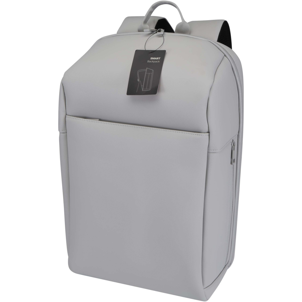 Logotrade advertising product picture of: SMART 15" GRS recycled laptop backpack 18L
