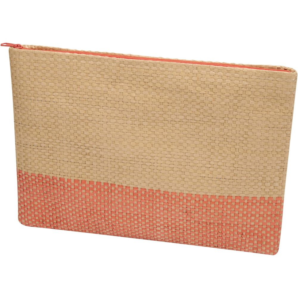 Logotrade promotional products photo of: Rhythm straw paper zipped pouch 3L