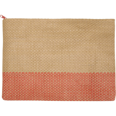 Logotrade promotional giveaway image of: Rhythm straw paper zipped pouch 3L