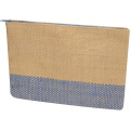 Rhythm straw paper zipped pouch 3L, Ocean blue