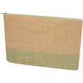 Rhythm straw paper zipped pouch 3L, Heather green