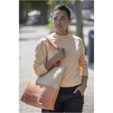 Logotrade corporate gift image of: Rhythm straw paper large zipped tote bag 21L