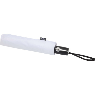 Logo trade promotional giveaway photo of: Gale 27" foldable auto open & close RPET umbrella