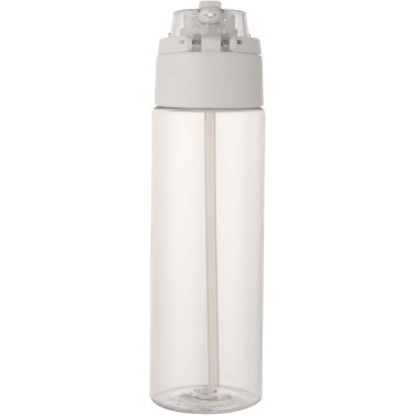 Logo trade promotional products picture of: Theron 700 ml RCS recycled plastic water bottle with dual function lid and flip straw