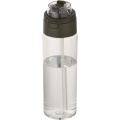 Theron 700 ml RCS recycled plastic water bottle with dual function lid and flip straw, Forest green