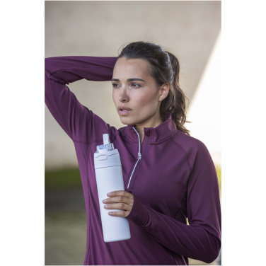Logo trade promotional items picture of: Theron 800 ml RCS recycled single wall stainless steel water bottle with dual function lid 