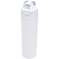 Theron 800 ml RCS recycled single wall stainless steel water bottle with dual function lid , White