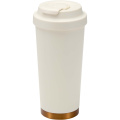 Hampton 480 ml RCS recycled stainless steel double wall vacuum insulated tumbler, Cream