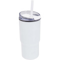 Westin 540 ml RCS recycled double wall insulated tumbler with straw, White