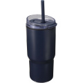Westin 540 ml RCS recycled double wall insulated tumbler with straw, Navy