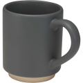 Camilla 180 ml stackable ceramic mug with matte finish, Grey