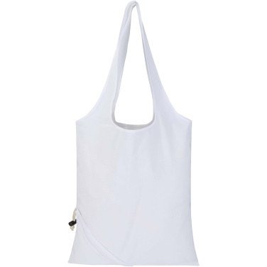 Logotrade promotional item picture of: Madras Blend 140 g/m² GRS recycled foldable cotton tote bag 7L