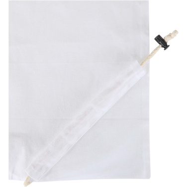 Logo trade promotional giveaways picture of: Madras Blend 140 g/m² GRS recycled foldable cotton tote bag 7L