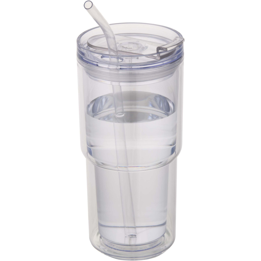 Logo trade advertising products image of: Archer 480 ml double wall plastic tumbler