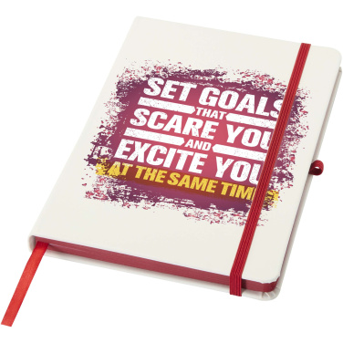 Logo trade promotional merchandise image of: Spectrum A5 hard cover notebook with coloured edge