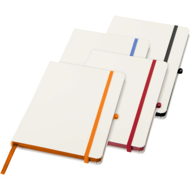 Logo trade advertising product photo of: Spectrum A5 hard cover notebook with coloured edge