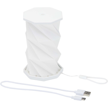 Logo trade promotional items image of: Celestia foldable recycled plastic table lamp