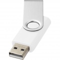 Pöörake põhilist 2 GB USB-mälupulka, Valge / hõbedane