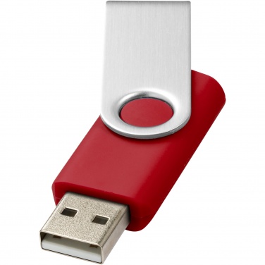 Logo trade reklaamkingituse pilt: Pööratav põhiline 16 GB USB-mälupulk