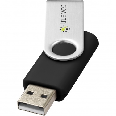 Logo trade reklaamkingi pilt: Pööratav põhiline 32 GB USB-mälupulk