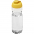 H2O Active® Base 650 ml keeratava kaanega spordipudel, Läbipaistev / Kollane