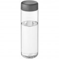 H2O Active® Vibe 850 ml keeratava korgiga veepudel, Läbipaistev / Tormihall