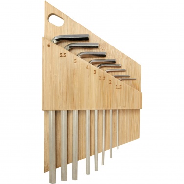 Logotrade ärikingi foto: Bambusest kuuskantvõtmete komplekt