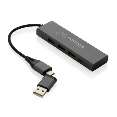 Logotrade ärikingituse foto: Terra RCS taaskasutatud alumiiniumist jaotur 3 USB-pordiga