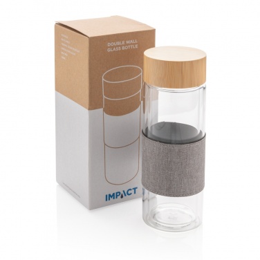 Logotrade meened pilt: Impact topeltseinaga borosilikaatklaasist pudel