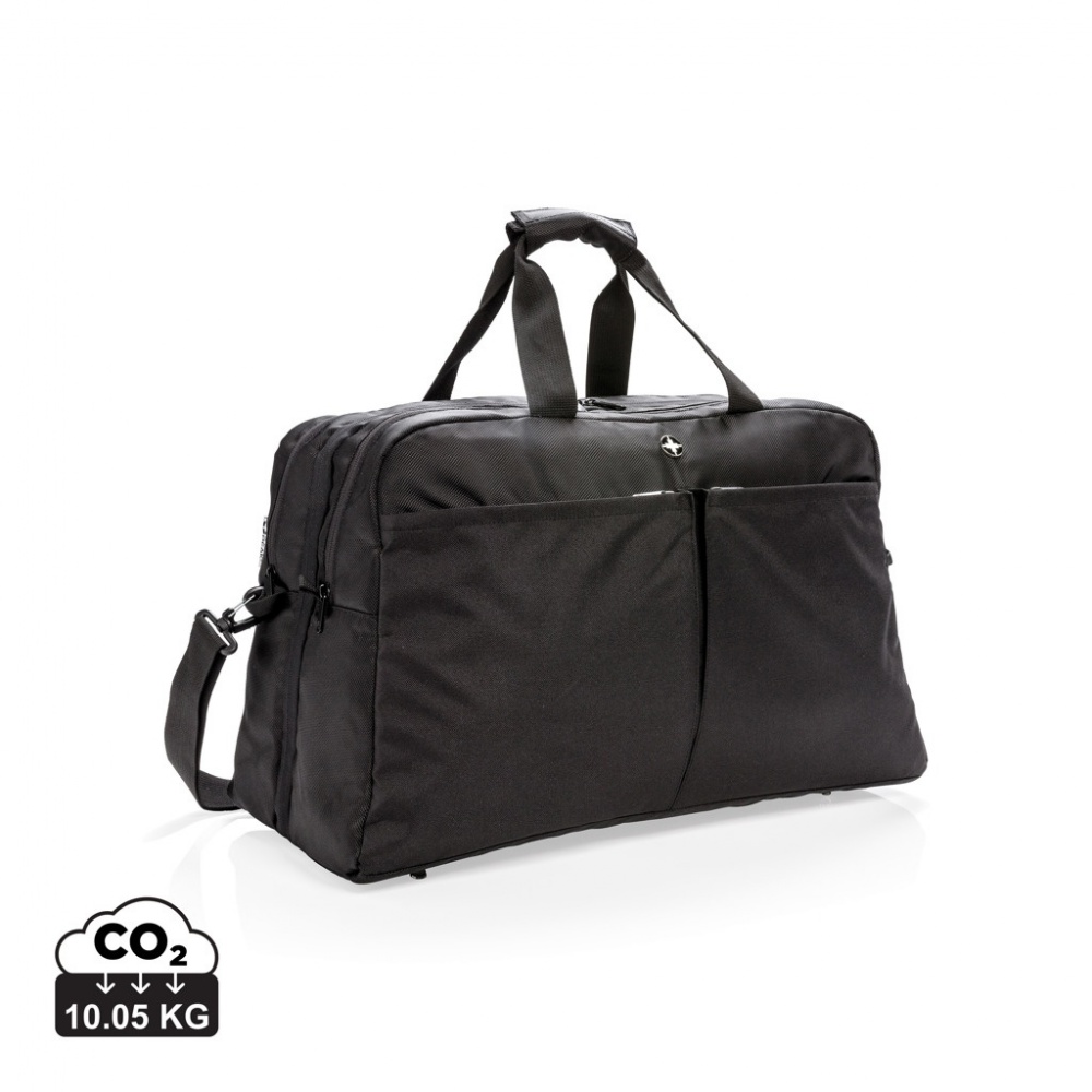 Logotrade meene foto: Swiss Peak RFID-duffle kohvri avaga