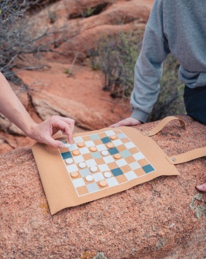 Logo trade meened foto: Brittoni korgist kokkupandav backgammoni ja kabe mängukomplekt