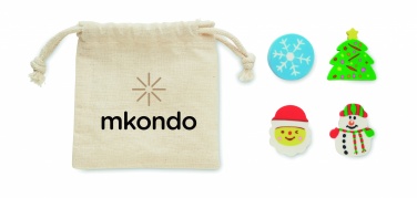 Logotrade firmakingid pilt: Komplektis 4 jõuluteemalist kustukummi