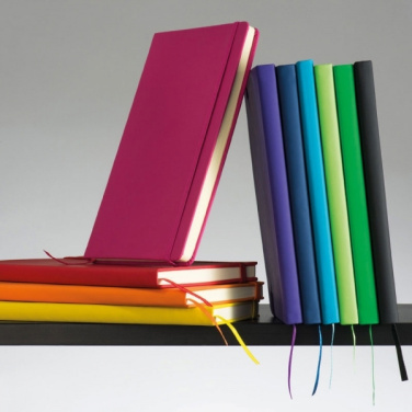 Logo trade reklaamtoote pilt: Sametiste kaantega A5 märkmik Kiel