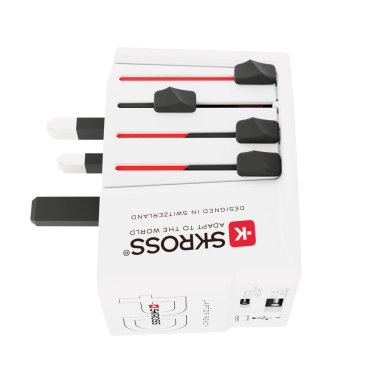 Logo trade reklaamtooted foto: SKROSS World Travel Adapter MUV 65W PD USB C kaabliga