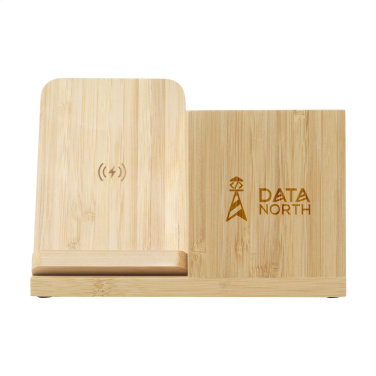 Logotrade meened pilt: Bamboo Boss 15W laadija/pliiatsihoidja