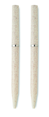 Logotrade reklaamkingi foto: PEAT nisuõlest keskkonnasõbralik pastapliiatsi komplekt