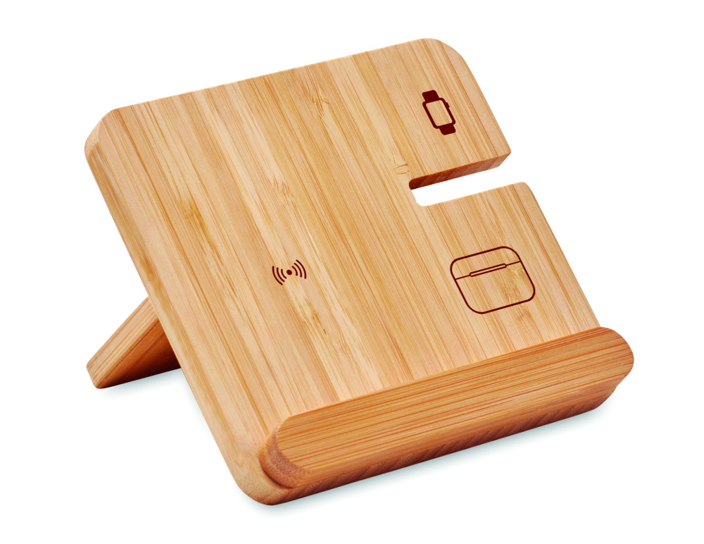 Logo trade reklaamtooted foto: BOOGAR kolm ühes 15 W juhtmeta laadija