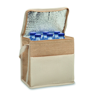 Logo trade reklaamkingituse pilt: LONA džuudist ja purjeriidest külmakott 3L