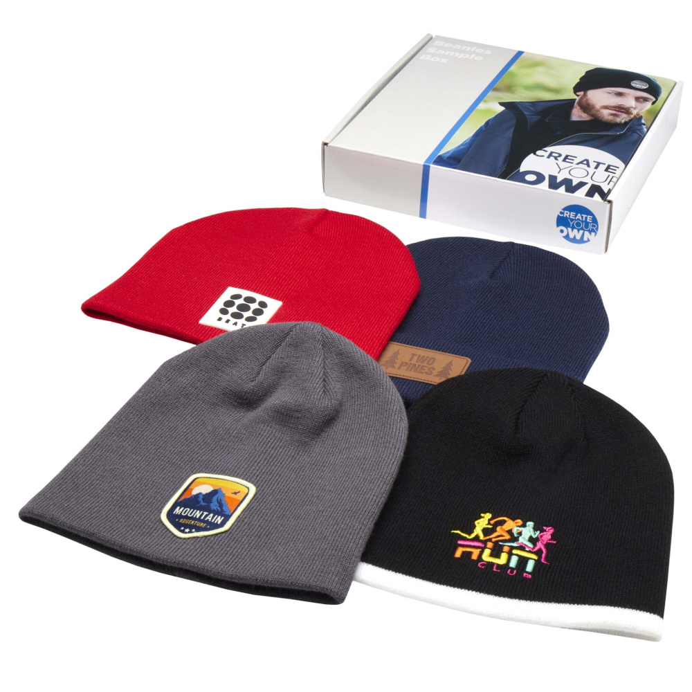 Logo trade reklaamtoote pilt: Beanie näidiskarp