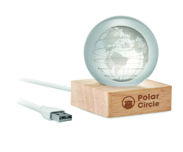 Logo trade reklaamkingituse pilt: LED-klaasist kera Globe