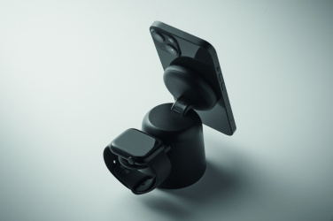 Logotrade reklaamtoote foto: 3-ühes juhtmevaba laadija 15W SIMPA