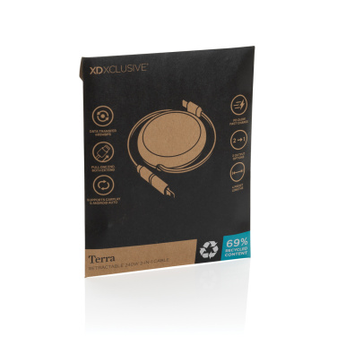 Logo trade meened foto: Terra RCS alumiiniumist sissetõmmatav 240W 2-in-1 kaabel