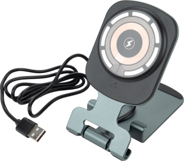 Logo trade firmakingi pilt: Telefonihoidik koos juhtmevaba laadijaga