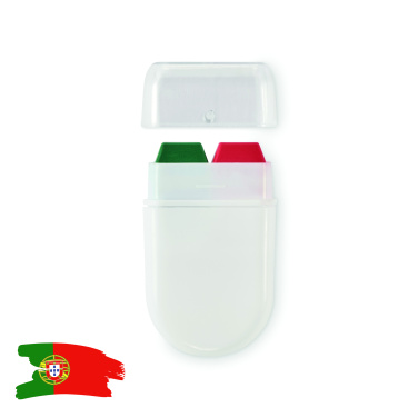 Logo trade ärikingituse pilt: CHEER lipu värvides vahapulk