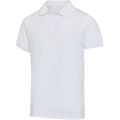 Beryl 220 g/m² lühikeste varrukatega unisex OCS orgaanilisest taaskasutatud materjalist polosärk, Valge