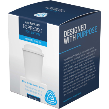 Logotrade reklaamkingituse foto: Americano® Espresso POP 250 ml klaas pritsmekindla kaanega