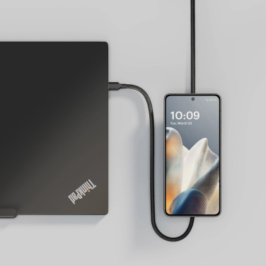 Logo trade reklaamtoote pilt: Zens laadimiskaabel USB C - C Pro 2