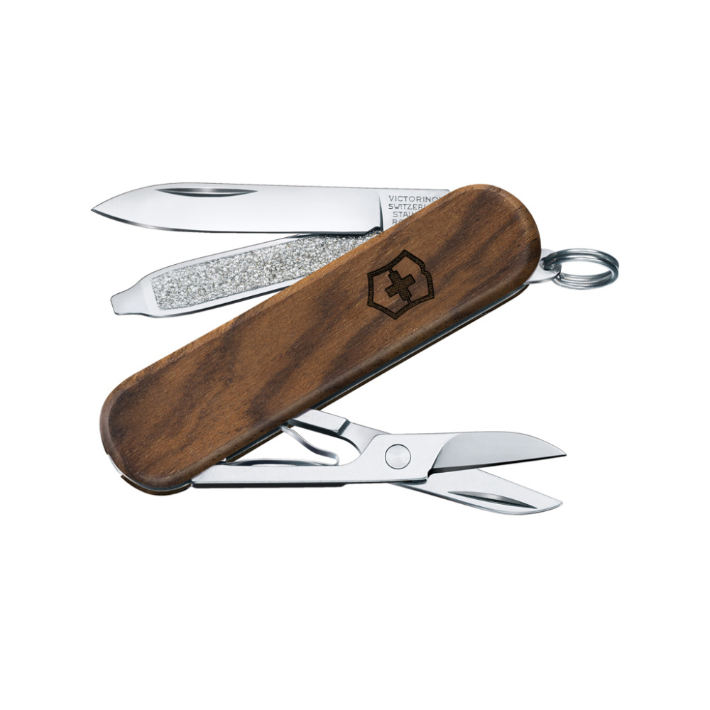 Logotrade reklaamkingitused pilt: VICTORINOX taskunuga Classic SD puidust käepidemega